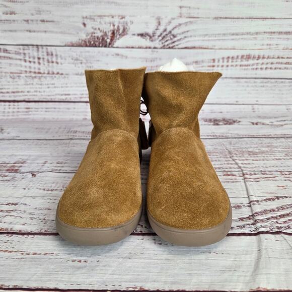 KOOLABURRA BY UGG Skyller Tassel Suede Boots10 Chestnut Brown Neutral Earthy New - Picture 3 of 9